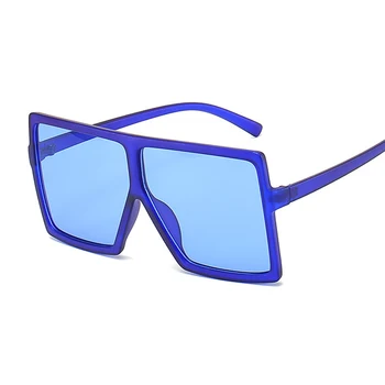 Lielgabarīta Toņos Saulesbrilles Sieviešu Black Modes Kvadrātmetru Lielo Rāmi, Saules Brilles Sieviešu Vintage Retro Brilles Unisex Oculos Feminino