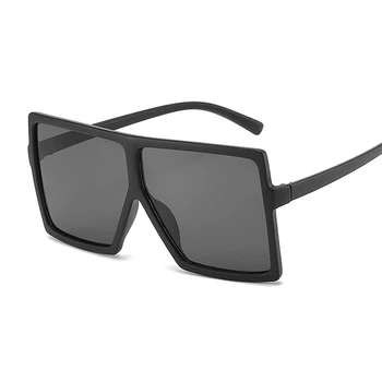 Lielgabarīta Toņos Saulesbrilles Sieviešu Black Modes Kvadrātmetru Lielo Rāmi, Saules Brilles Sieviešu Vintage Retro Brilles Unisex Oculos Feminino