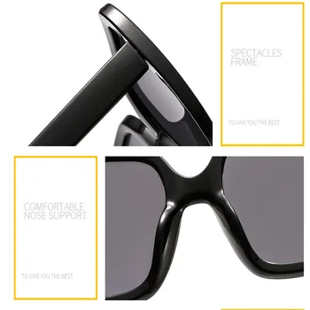 Lielizmēra Kvadrātveida Saulesbrilles Modes luksusa toņos Zīmola Dizaineru Briļļu Ēnā Vīriešiem UV400 Gafas De Sol Hombre luksusa toņos