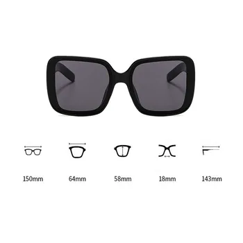 Lielizmēra Kvadrātveida Saulesbrilles Modes luksusa toņos Zīmola Dizaineru Briļļu Ēnā Vīriešiem UV400 Gafas De Sol Hombre luksusa toņos