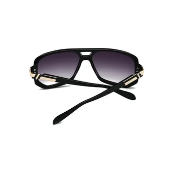 Lielizmēra Vīriešu Modes Saulesbrilles Vintage Dizaineru Zīmolu Vīriešu Saules Brilles Kvadrātveida Rāmis Slīpuma UV400 Toņos