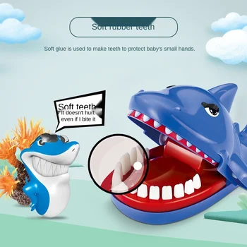 Liels Krokodils Bite Pirkstu Rotaļu Mātes-bērna Interaktīvo galda Spēle Haizivs Zobu Ekstrakcijas Triks Rotaļlietas Šausmu Smieklīgi Blēņas