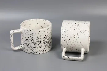 Liels Tintes Dot Keramikas Krūze Kafijas Krūze Tējas Tase Coffeeware Porcelāna Kafijas Tase Brokastu Piena Tasi Ūdens Kauss