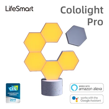 Lifesmart Splicable LED Gaismas Paneļi Cololight Pro 6pcs DIY Elite KOMPLEKTS Fona Gaismas Spēļu Smart Home Sīkrīkus, Alexa, Google