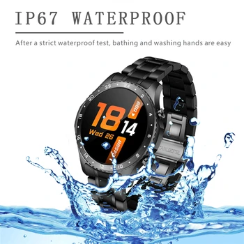 LIGE Modes Pilnu Apli Touch Screen Mens Smart Skatīties Ūdensizturīgs Sports Fitness Watch Luksusa Bluetooth Tālruni, Smart Skatīties Uz Vīriešiem