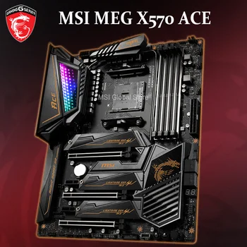Ligzda AM4 MSI MEG X570 ACE Mātesplati PCIe 4.0 Spēle DDR4 2.5 G, LAN M. 2 Turbo USB 3.2 Gen2 Darbvirsmas X570 Placa-Mãe AM4 Spēļu