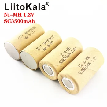 LiitoKala 1.2 V SC3000mAh Barošanas Urbi Uzlādējams Akumulators Ni-MH Baterijām, Ar Metināšanas Cilnes Punkti Par Apmaksas Rokas Urbi Rīki