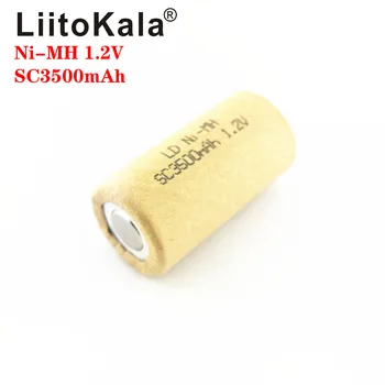 LiitoKala 1.2 V SC3000mAh Barošanas Urbi Uzlādējams Akumulators Ni-MH Baterijām, Ar Metināšanas Cilnes Punkti Par Apmaksas Rokas Urbi Rīki