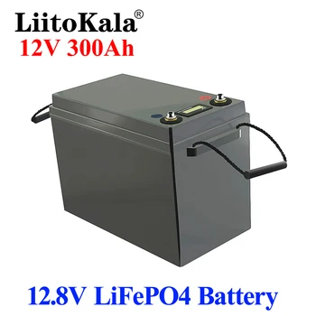 LiitoKala 12V300Ah LiFePO4 Baterijas BMS Litija Baterijas 3000 Ciklu RV Campers Golfa Grozā Off-Road, Off-grid Saules Vējš