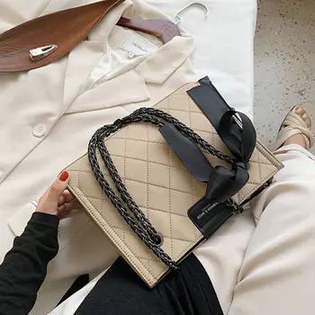 Lingge ķēdes soma sieviešu soma no 2021. gada pavasarī un vasarā jauns moderns modes savvaļas lielas ietilpības viens-plecu underarm soma messenger ba