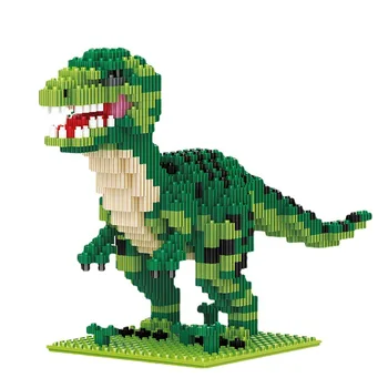 Linkgo Savienojums Bloki DIY Dinozauru Celtniecības Ķieģeļi, Mikro Brinquedo Tyrannosaurus Izsoles Juguetes Bērnu Rotaļu Zēns Klāt 68296