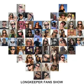 LongKeeper Vintage Black Nakts Redzamības Laukumā Saulesbrilles Sieviešu Luksusa Zīmolu Taisnstūris, Saules Brilles Sieviešu Oculos De Sol