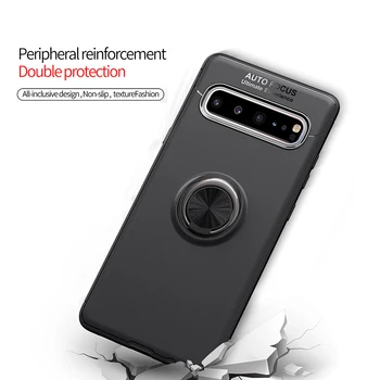 Luksusa Silikona Magnētisko Tālruņa Turētājs Case For Samsung Note 10 S10 5G s10e Plus Triecienizturīgs Vāks Samsung Galaxy A50 A40 Gadījumā