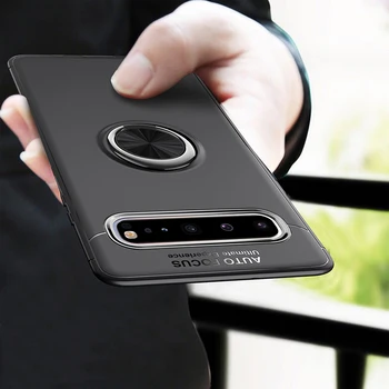 Luksusa Silikona Magnētisko Tālruņa Turētājs Case For Samsung Note 10 S10 5G s10e Plus Triecienizturīgs Vāks Samsung Galaxy A50 A40 Gadījumā