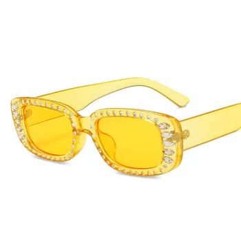 Luksusa Zīmola Vintage Sieviešu Saulesbrilles Dāmām, Moderns Dizains, Dimants, Dekoratīvās, Saules Brilles Retro UV Aizsardzības Brilles Sejsegu
