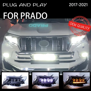 Lukturu Toyota Prado LC200 2017-2021 Auto автомобильные товары LED dienas gaitas lukturi Hella 5 Xenon Len Hid H7 Prado LC200 Auto Piederumi