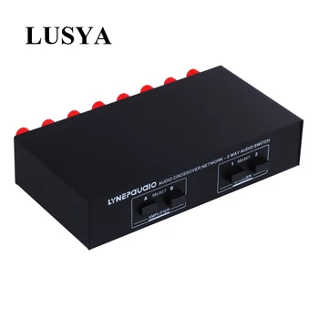 Lusya 2 2 No Pasīvās Audio Signālu Komutatoru Selektora Box 2 Pastiprinātāji Pāris Skaļruņi Switch 200W T0678