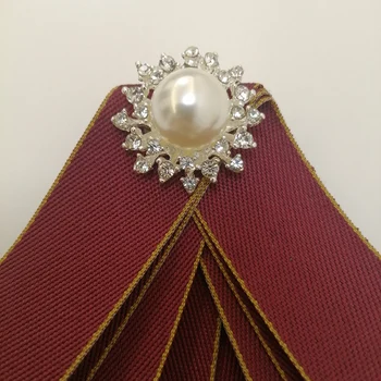 Luxury Pearl Vintage Broša Modes Lentes, Piespraudes Sievietēm Gudrs Rhinestones Loku Tapas Piederumi Piespraudes, Drēbes, Rotaslietas