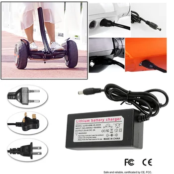Lādētājs Segway/Swegway/Hoverboard Līdzsvars Auto, Elektrisko Motorollera Strāvas Adapteris Lādētājs UK Plug MUMS Plug ES Plug