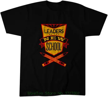 Līderi Jaunajā Skolas Promo T-Krekls Classic Hip Hop Karstā Pārdošanas Kokvilnas T-Veida Krekli