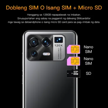 M12 pro 6.7 inci Smartphones Android 11.0 6800mAh Dual SIM 16GB RAM 512 GB ROM, 32+50MP 4G LTE 5G MTK6889 MobilePhones