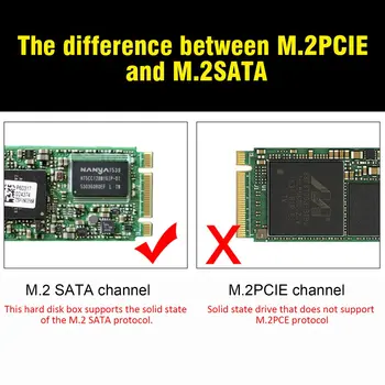 M2 SSD Gadījumā NGFF Būra M. 2 USB Type C 3.1 SSD Adapter PCIE NGFF SATA M/B Taustiņu SSD Diska Kaste M. 2 SSD Gadījumā