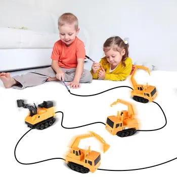 Magic Automašīnu Mini Pildspalvas Rotaļlietas Induktīvās Transportlīdzekļiem, Automobiļu Modeļu Sērija Puzzle Sekot Uzzīmētu Līniju, Rotaļlietas Bērniem, Zēniem, Bērniem, Funny Rotaļlietas