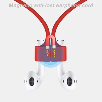 Magnētiskā Anti Zaudēja Austiņas Siksnu Airpods TWS Magnētisko Stīgu Virvi Bluetooth Austiņas Mīksto TPU Silikona Austiņu Vadu