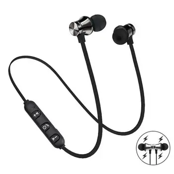 Magnētiskā Bezvadu Bluetooth Austiņas Stereo Sporta Ūdensizturīgs Earbuds Bezvadu in-ear Austiņas ar Mic