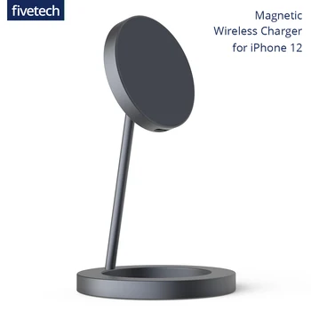 Magnētiskā Bezvadu Lādētāju Magsafe iPhone 12 Pro/12 Ātru Bezvadu Uzlāde Samsung S21 360 Grādu Regulējams Tālruņa Turētājs