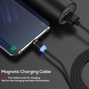 Magnētiskā gaismas C Tipa Uzlādes Kabelis Samsung S20 A71 A50 USB 3.0 Fast charger Godu 20 Xiaomi Mi 9 Redmi 10X Piezīme 7 8 Tālruni