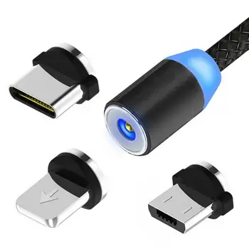 Magnētiskā USB Kabeli, Ātra Uzlāde C Tipa Kabeli Magnēts Lādētājs Datu Maksas Mikro USB Kabeli Mobilā Telefona Kabelis ar USB Vadu