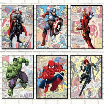 Marvel Supervaroņu Dimanta Glezniecības Pilnībā Kārta Mozaīkas Captain America Dzelzs Vīrs Dimanta Izšuvumi Attēlu, Dāvanu, Mājas Dekoru