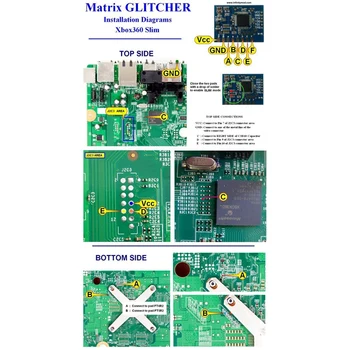 Matricas Glitcher V3 Corona 48MHZ Kristāli IC Chip Remonta 360 Spēļu Konsole Mātesplati
