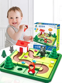 Maz Red Riding Hood Smart Hide&Seek galda Spēles Ar Risinājumu Prasmju Veidošanas Loģika Puzzle Spēle IQ Mācību Rotaļlietas Bērniem Dāvanu