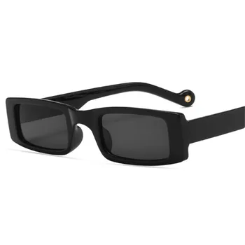 Mazo Saulesbrilles, Vīriešu, Sieviešu Vintage Šauru Rāmi Taisnstūris, Saules Brilles Dāmas Moderns Toņos Āra Brilles UV400