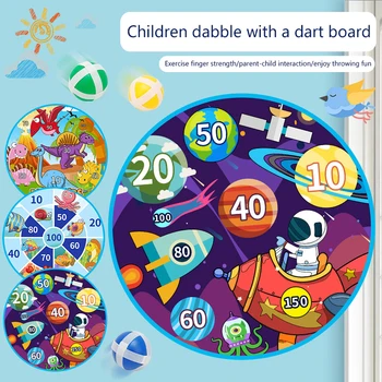 Mazulis Montessori Izglītības Dart Board Velcro Bumbu Mērķa Rotaļlieta Bērnam Attīstīt no 3 Matemātikas Mācību Spēle Pirmsskolas vecuma Bērnu Skaits