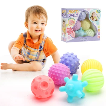 Mazulis Mīkstu Līmi Multi-māksla Rokā, Satverot Bumbu Uztver Bumbu Baby 3D Pieskarties Bumbu Masāžas Bumbu Mazulis Mācās Rāpot Masāžas Bumbu Rotaļlieta