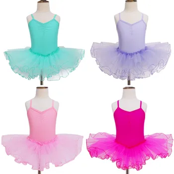 Meitenes, Baleta Kleitu Bērni Leotard Vingrošana Tutu Acs Baleta Deju Kleitu Izpildi Puses Kostīmu Balerīna Girl Dress Dancewear