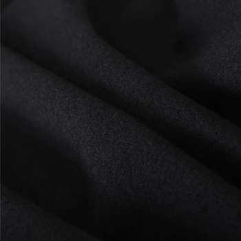 Merodi Sieviešu Rudens Gadījuma Black Za Vilnas Krekls Vestes Lielajam Sieviešu Modes Pogu Vienu Krūtīm Ilgi Zaudēt Outwear Šiks