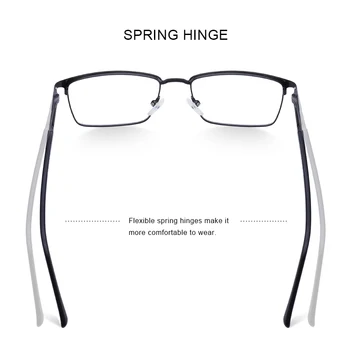 MERRYS DIZAINA Vīriešiem Luksusa Sakausējuma Optika Briļļu Rāmji Vīriešu Laukumā Ultravieglajiem Tuvredzība Recepšu Brilles Modes Stila S2016