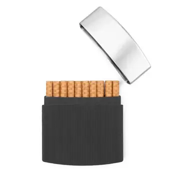 Metāla Cigarešu etvija Portatīvo Cigarešu Glabāšanas Kaste Vīriešiem Nerūsējošā Tērauda #CO