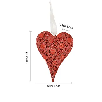Metāla Dobās Modelis Mīlestības Sirds Sienas Izkliedi, kas Karājas Amatniecības Kāzu Aksesuārus Valentīna Diena Puse Apdares interjera Rotājumi