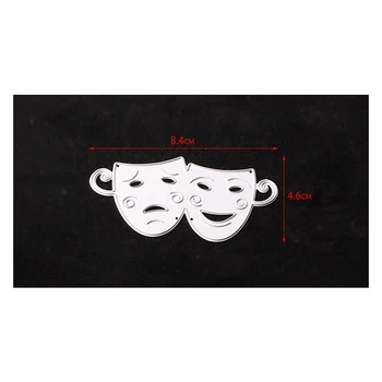 Metāla Maska teacup papīra die griešanas mirst Scrapbooking/DIY Lieldienu kāzas Halloween, Lieldienas karte