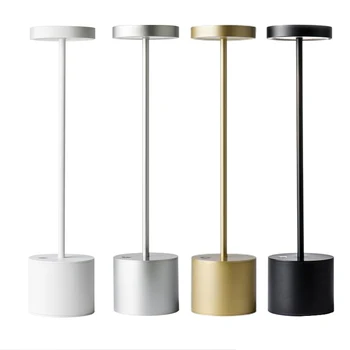Metāla mūsdienu dinning lampas bezvadu galda vieglā alumīnija sakausējuma touch 3 līmeņu spilgtuma regulēšana restorānu viesnīca ktv bārs