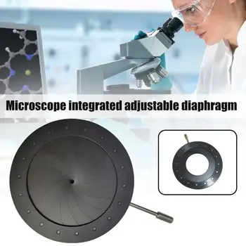 Metāla Optiskie Instrumenti Optika Iris Diafragmas Atvēruma Diafragma Mikroskopa Kondensora Profesionālo Kameru Adapteri Portatīvo Praktiski