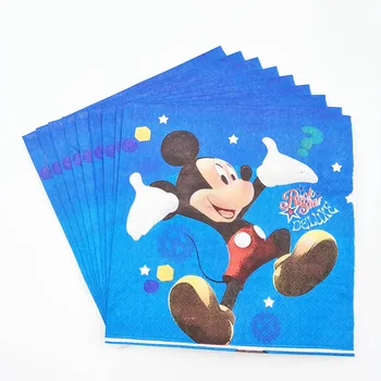 Mickey Minnie Mouse salvetes Meitenes Bērniem Dzimšanas dienas ballīti Apdares Komplekts Mickey Puses Piederumi Bērnu Dzimšanas dienas svinības Pack notikums