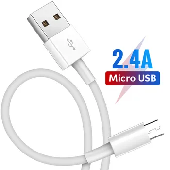 Mikro USB Kabeli 2.4 Ātrās Uzlādes Lādētājs, Microusb Kabelis Samsung Xiaomi Android Mobilā Telefona strāvas Vads 3m