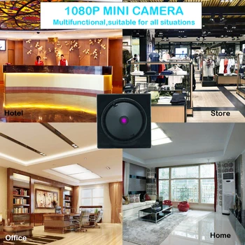 MINI 4ch DVR un 1080P Super Mini AHD Kameras KOMPLEKTU cctv kameras sistēma MINI Drošības kameru ar OSD izvēlne un 5-Virzienu turētājs