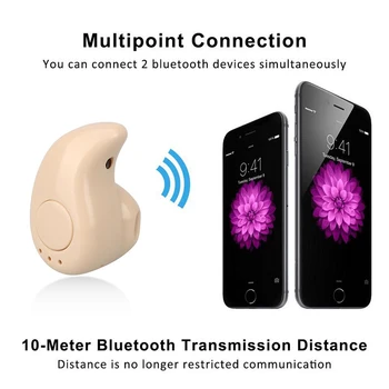 Mini Bezvadu Bluetooth saderīgu Austiņu Ausī Sporta W/Mic Handsfree Austiņas un Earbuds Visiem Tālruni Huawei Xiaomi Samsung